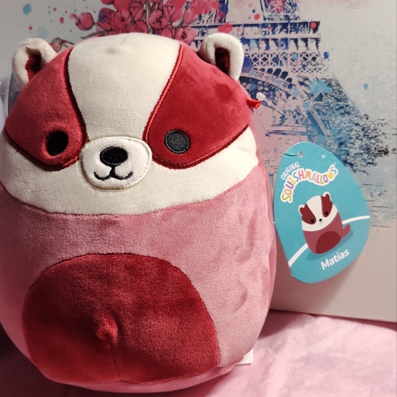 Matias the Badger 8"in Squishmallow from the Wildlife Squad- NWT- 2023 - Picture 6 of 6